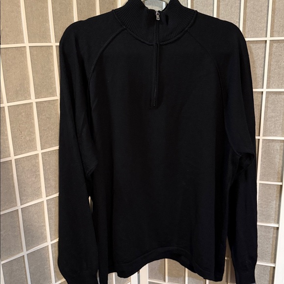 100% EXTRAFINE METINO 1/2 ZIP WOOL SWEATER💥